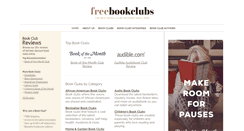 Desktop Screenshot of freebookclubs.com