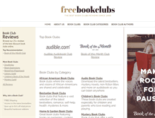 Tablet Screenshot of freebookclubs.com